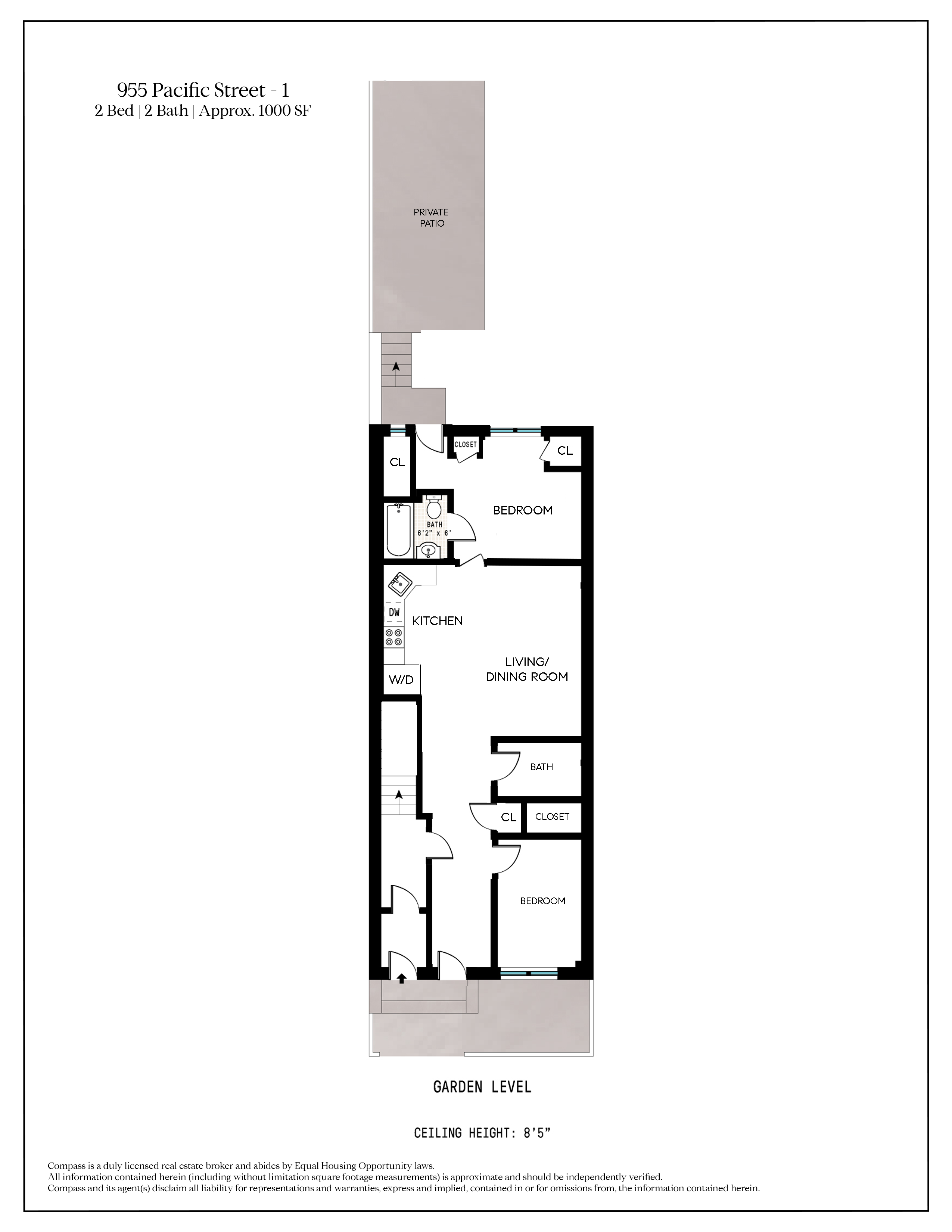 955 Pacific Street, Unit 1 Brooklyn, NY 11238 - Photo 12 of 12 a picture of a floor plan