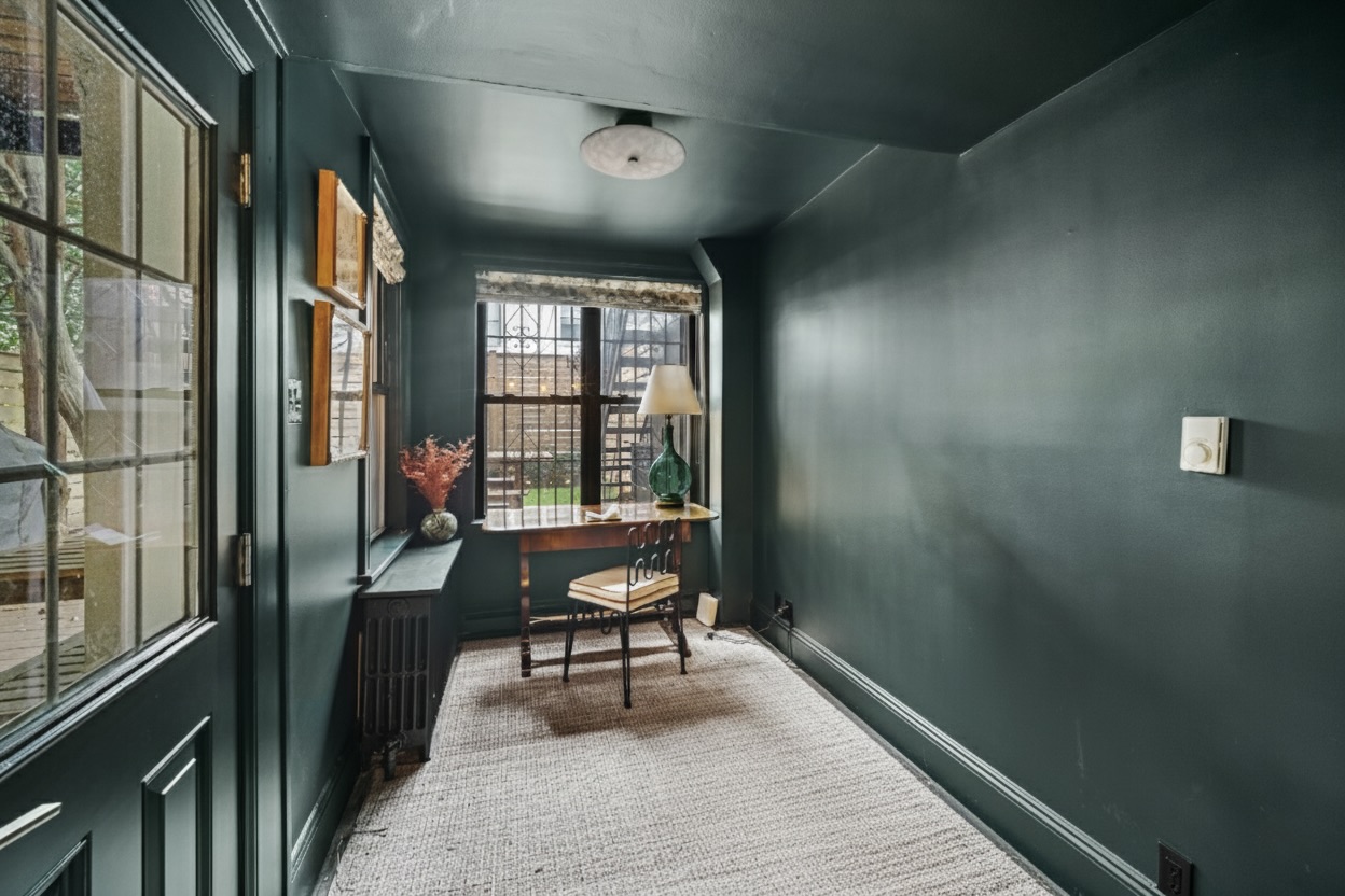 479 4th Street, Unit GARDEN Brooklyn, NY 11215 - Photo 6 of 8 a view of a hallway with furniture and a window