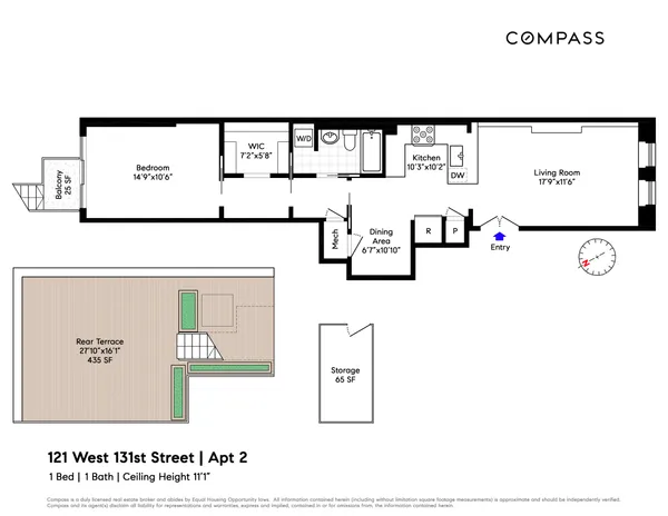 $975,000 | 121 West 131st Street, Unit 2 | Central Harlem
