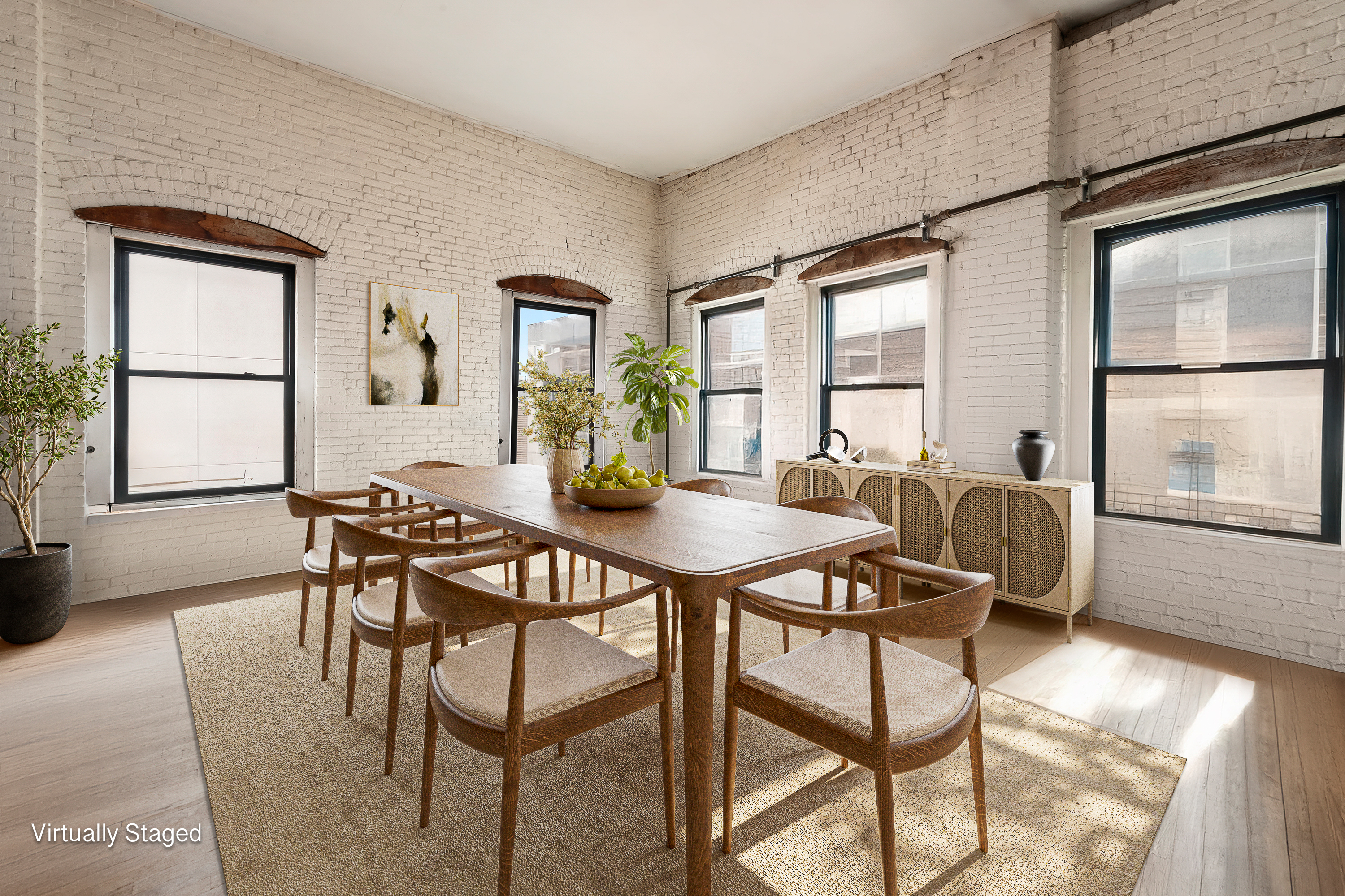 119 North 11th Street, Unit 4A Brooklyn, NY 11249 - Photo 2 of 7 a view of a dining room with furniture and wooden floor