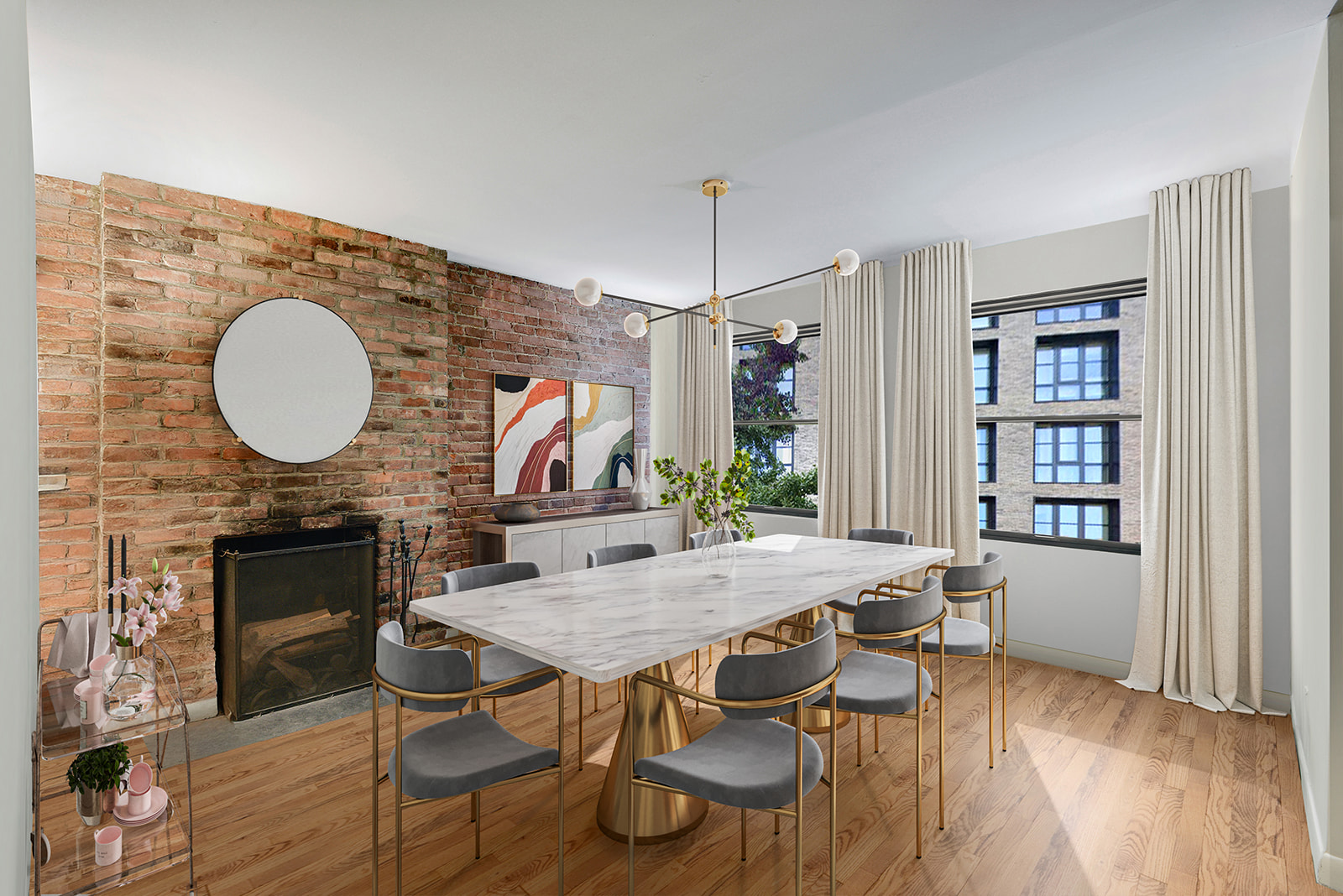 217 West 15th Street Manhattan, NY 10011 - Photo 8 of 21 a view of a dining room with furniture and wooden floor