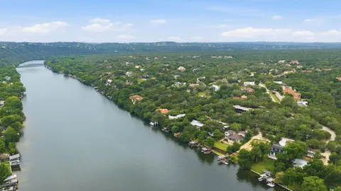 a view of a city with lake view