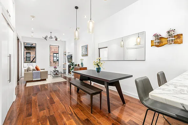 13 Downing Street, Unit 8 Manhattan, NY 10014 - Photo 4 of 10 a view of a dining room with furniture and wooden floor