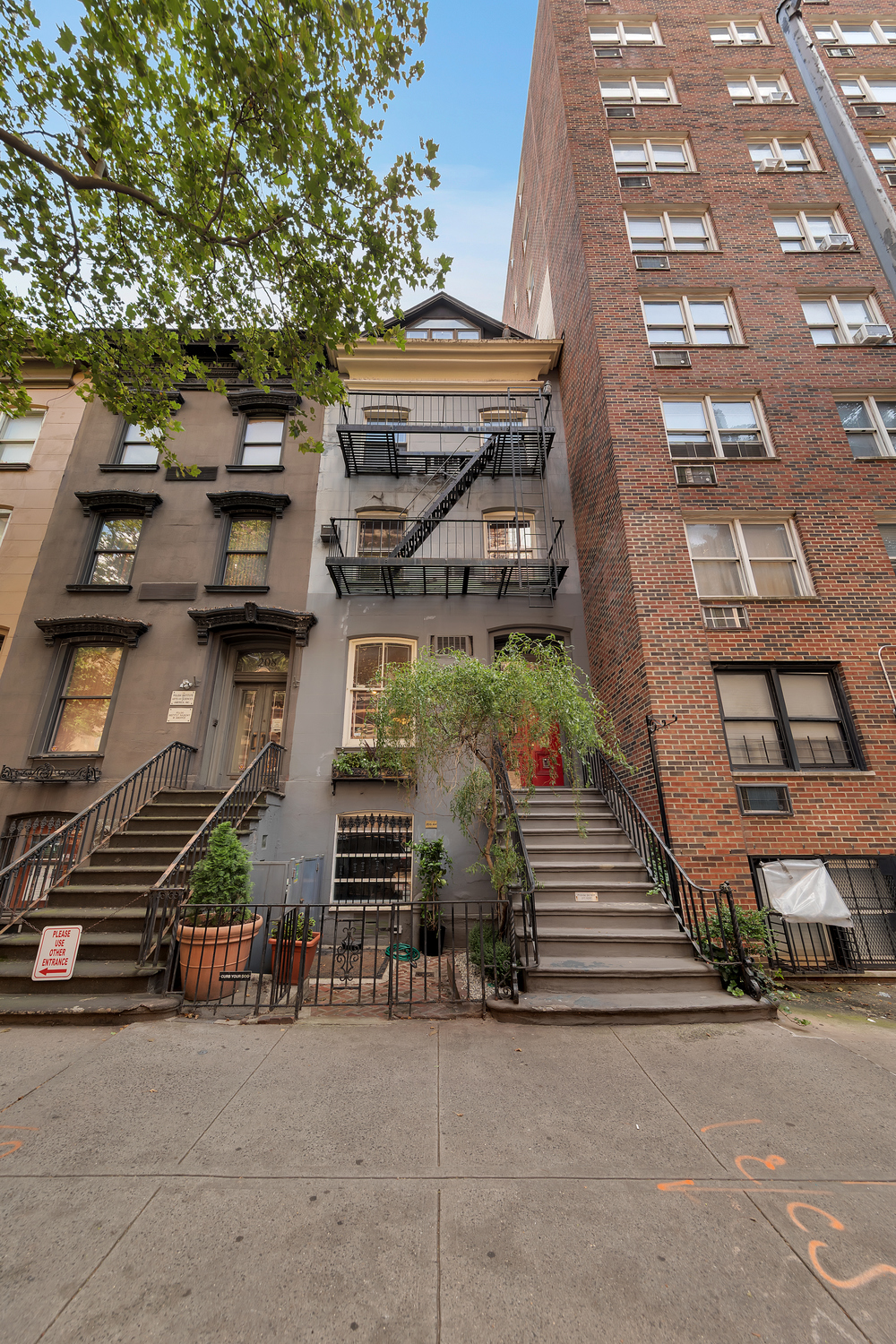 an outdoor space view with a car parked