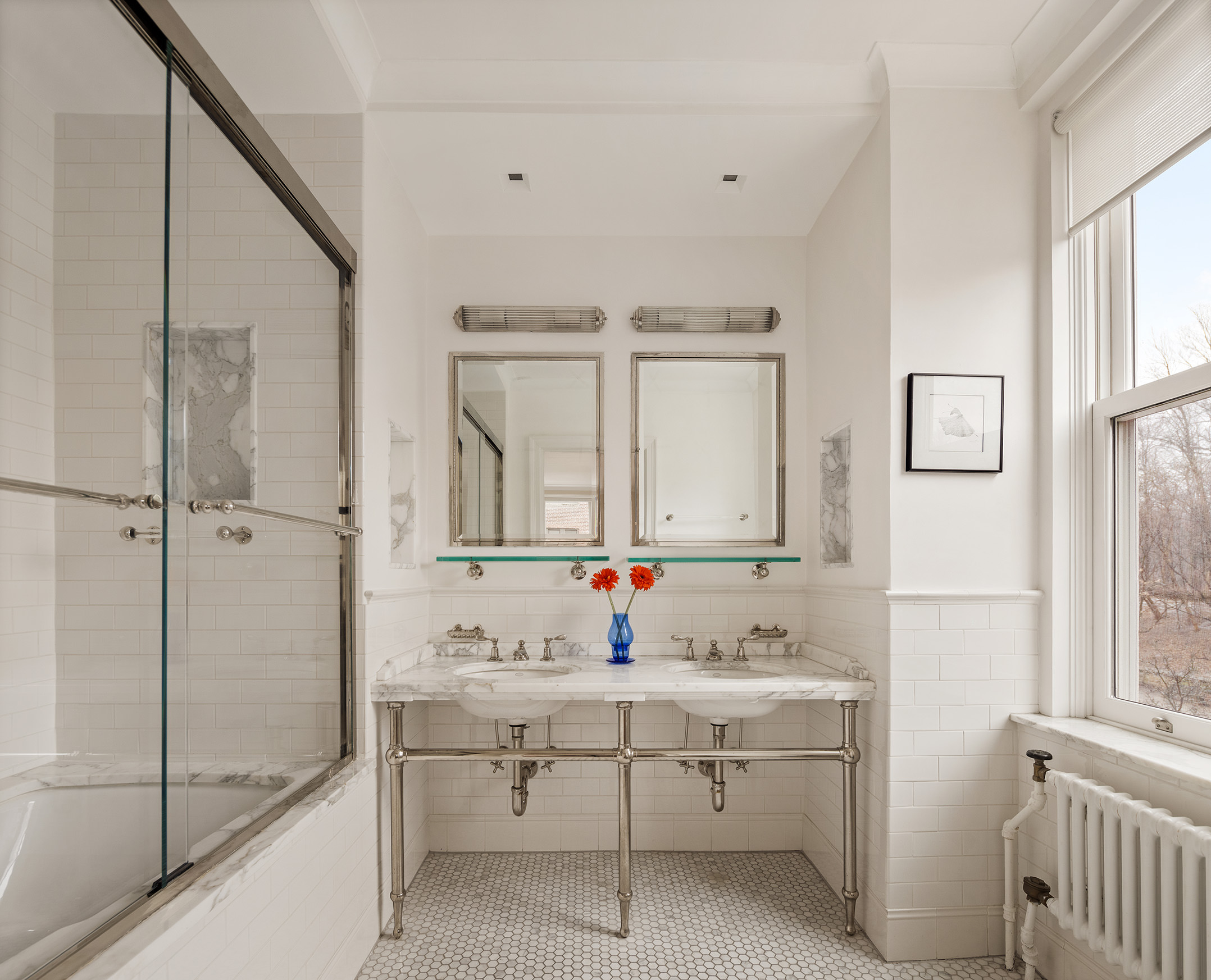 35 Prospect Park West, Unit 3B Brooklyn, NY 11215 - Photo 10 of 16 a bathroom with a sink and a mirror