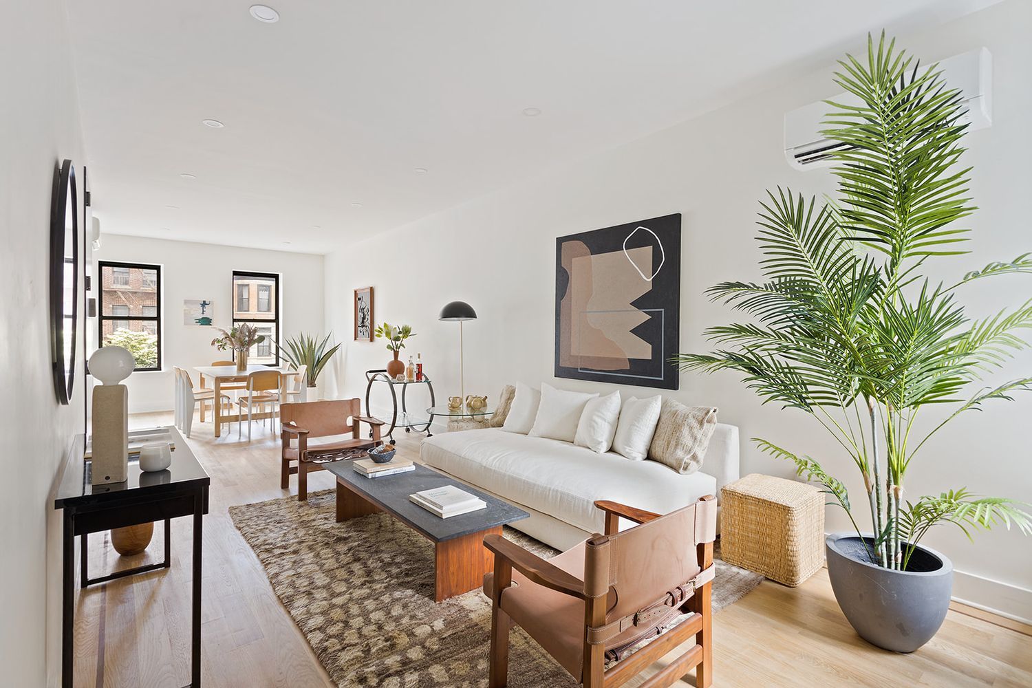 917 Saint Marks Avenue, Unit 3 Brooklyn, NY 11213 - Photo 1 of 12 a living room with furniture plant and a window