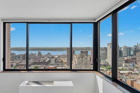 a view of a city from a window