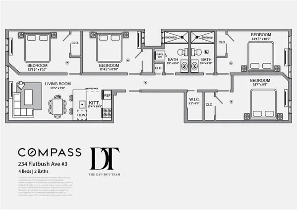 $8,995 | 234 Flatbush Avenue, Unit 3 | Park Slope