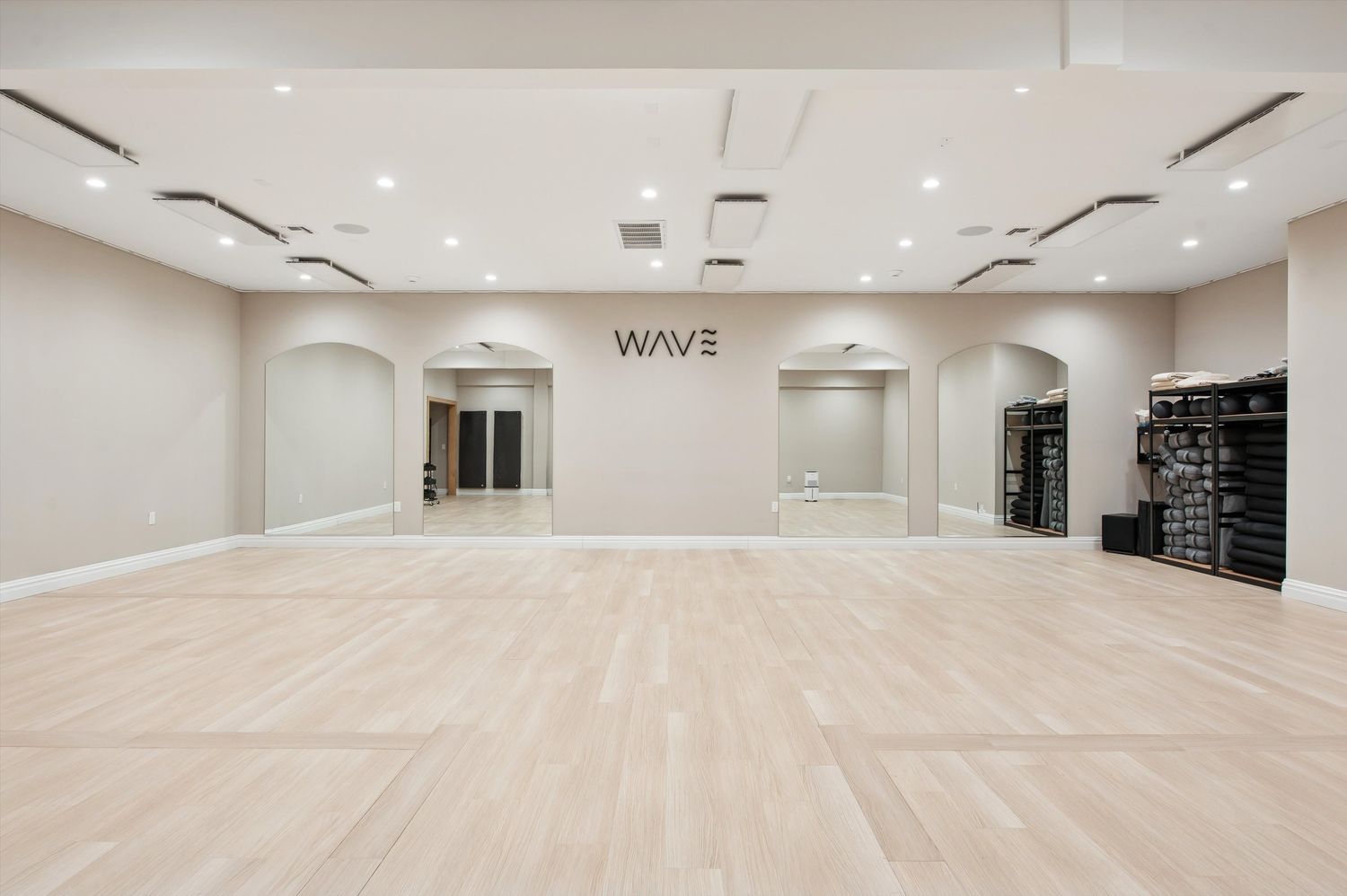 a bedroom with a bed and a cabinets