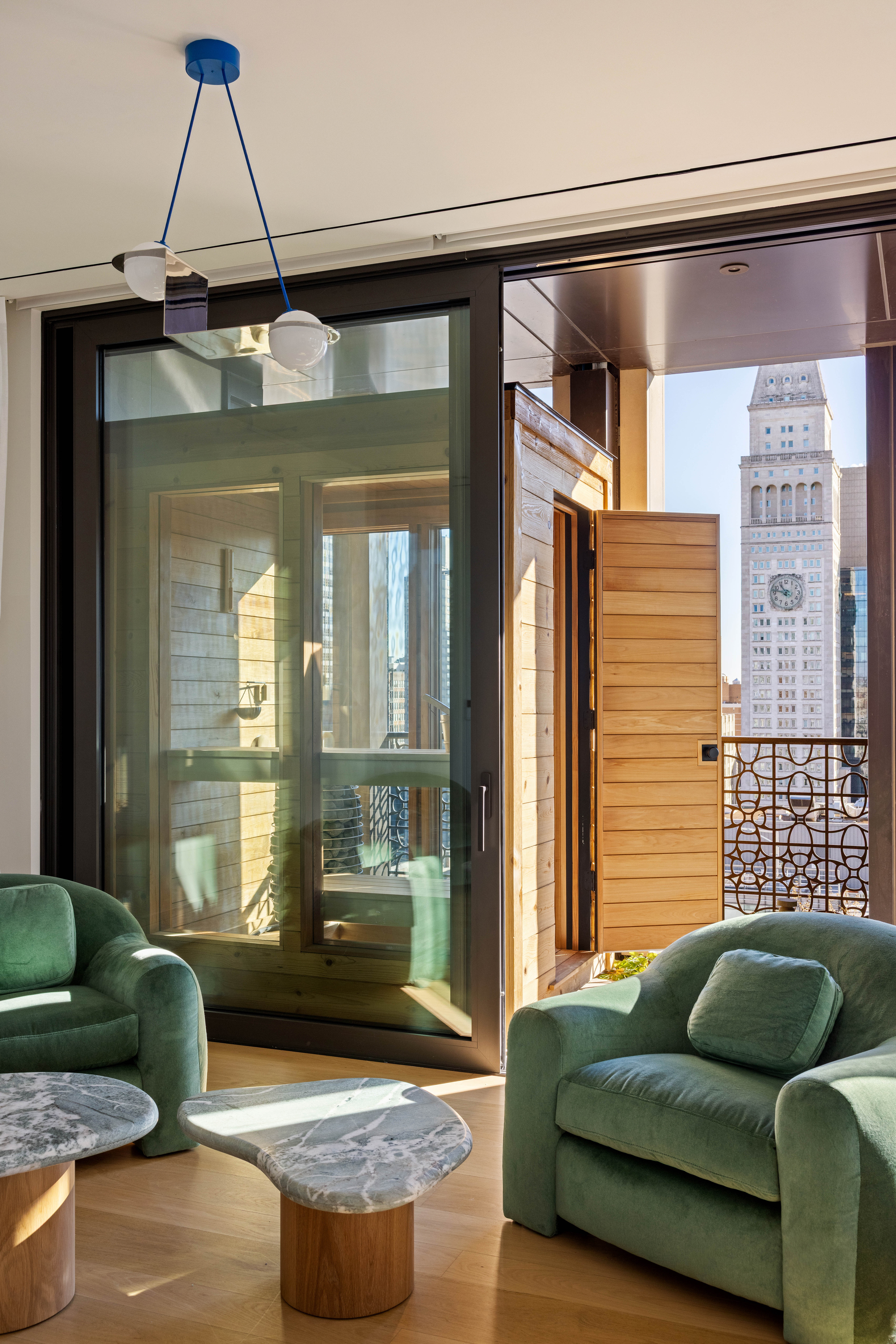 39 West 23rd Street, Unit PH Manhattan, NY 10010 - Photo 8 of 20 a living room with furniture and a window