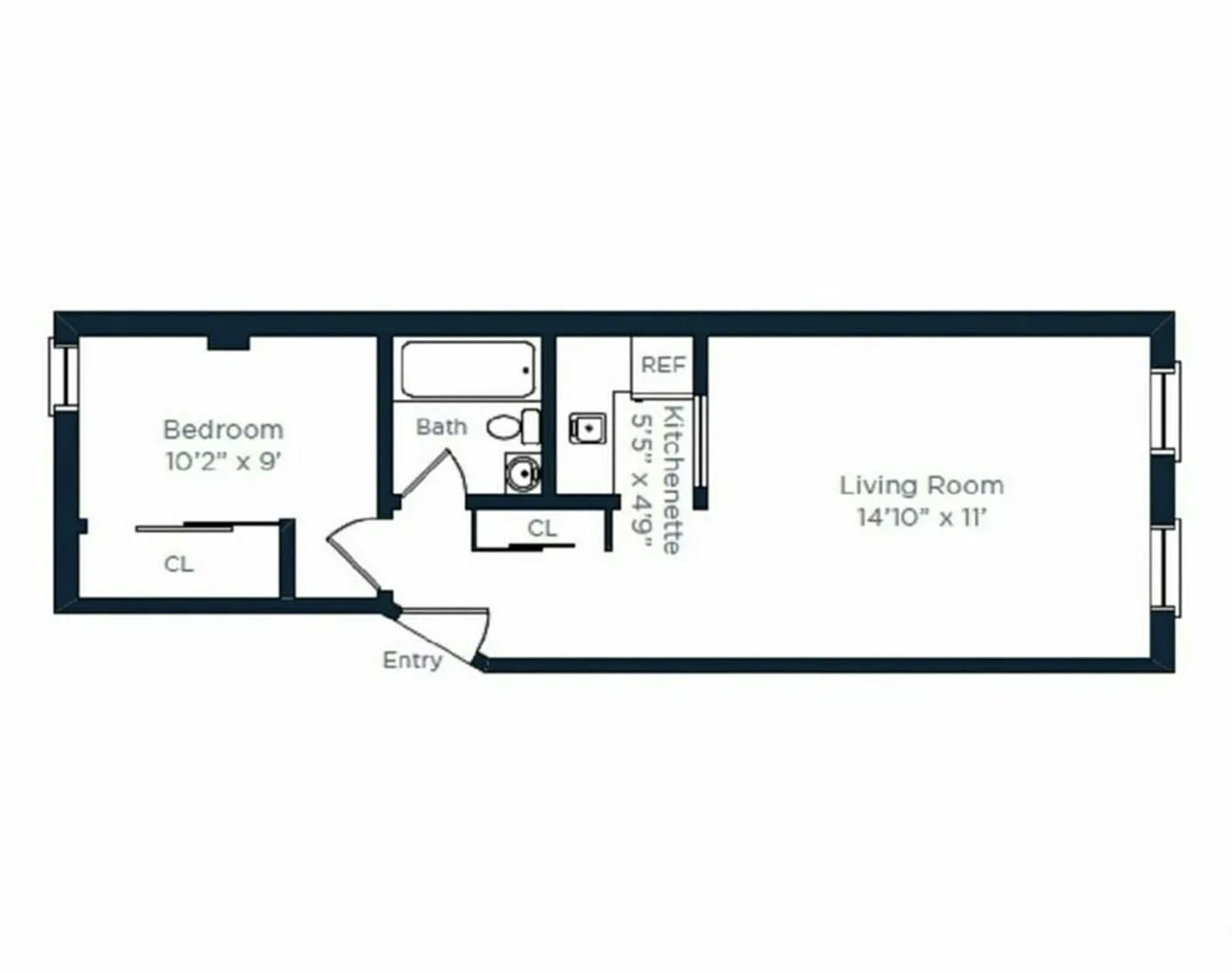 228 East 81st Street, Unit 7A Manhattan, NY 10028 - Photo 7 of 7 a picture of a bench in a big room