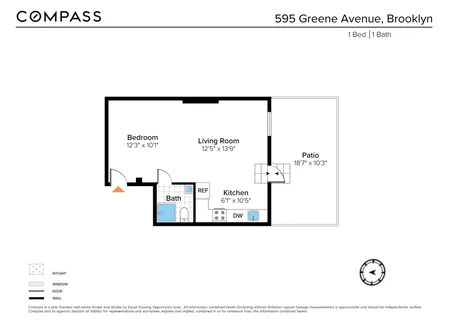$3,000 | 595 Greene Avenue, Unit 2R | Bedford-Stuyvesant