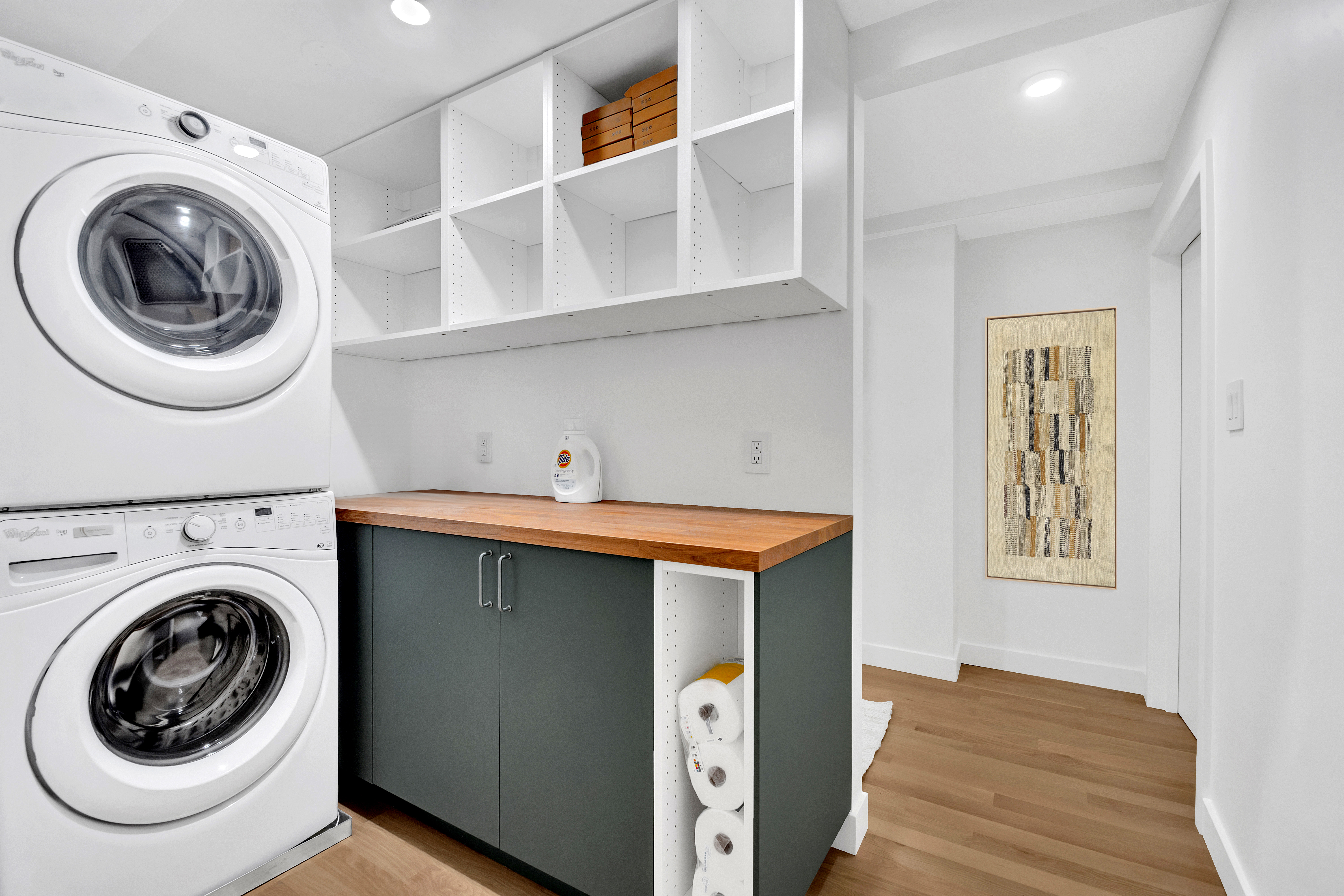 86 Baltic Street, Unit 1 Brooklyn, NY 11201 - Photo 12 of 14 a utility room with sink dryer and washer