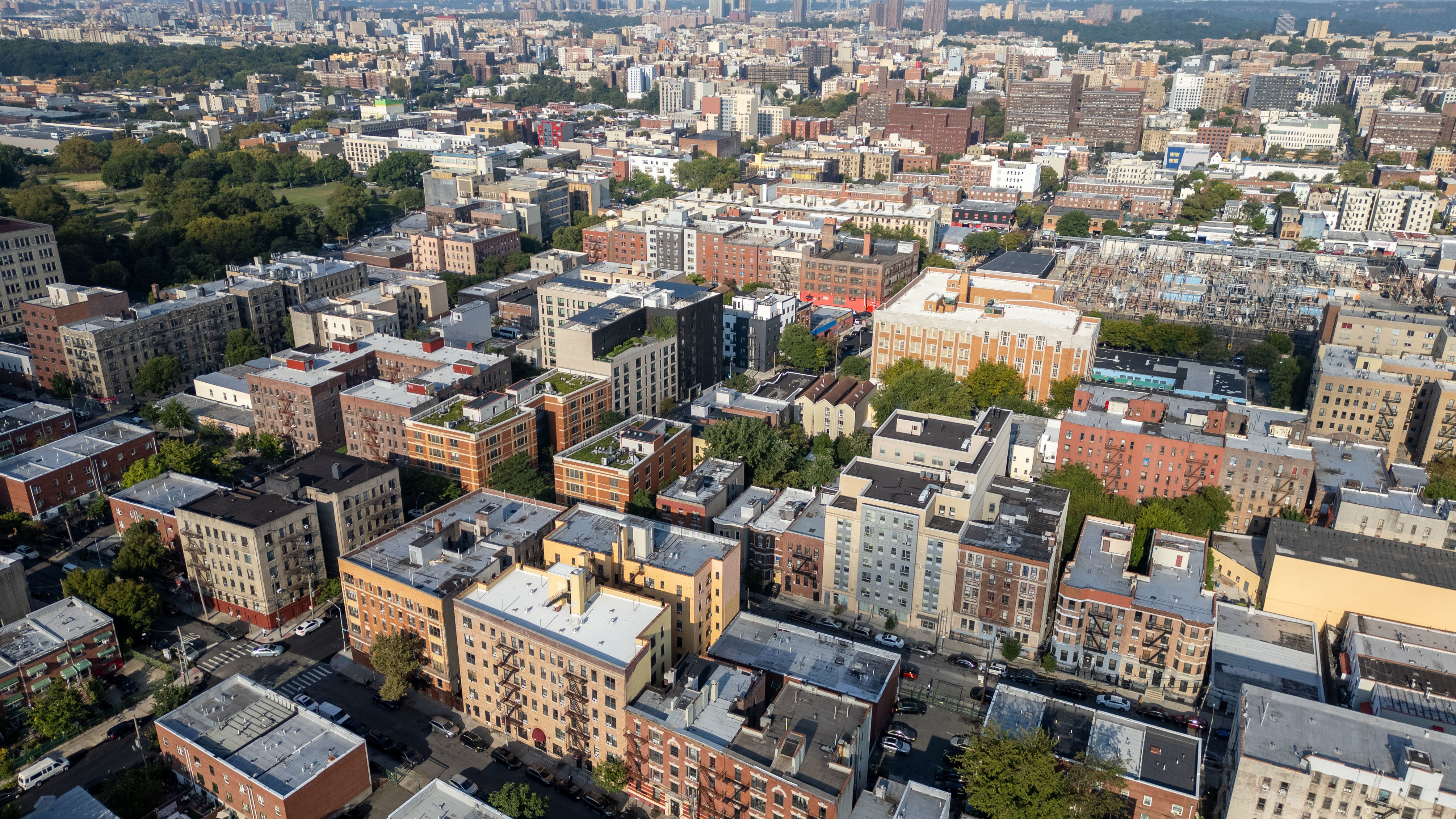 2023 Hughes Avenue Bronx, NY 10457 - Photo 41 of 63 an aerial view of a city with lots of residential buildings