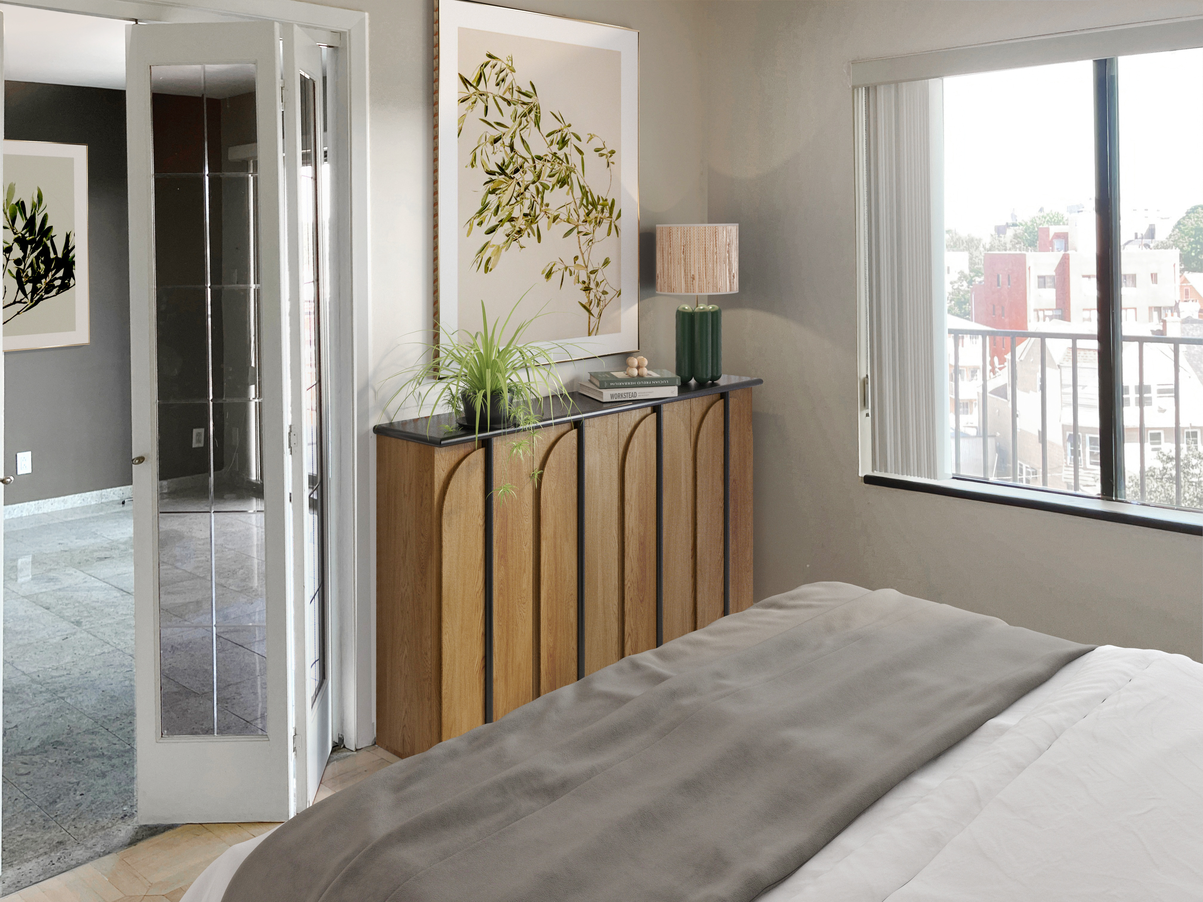 25-40 Shore Boulevard, Unit 6F Queens, NY 11102 - Photo 4 of 17 a bedroom with a bed and a window