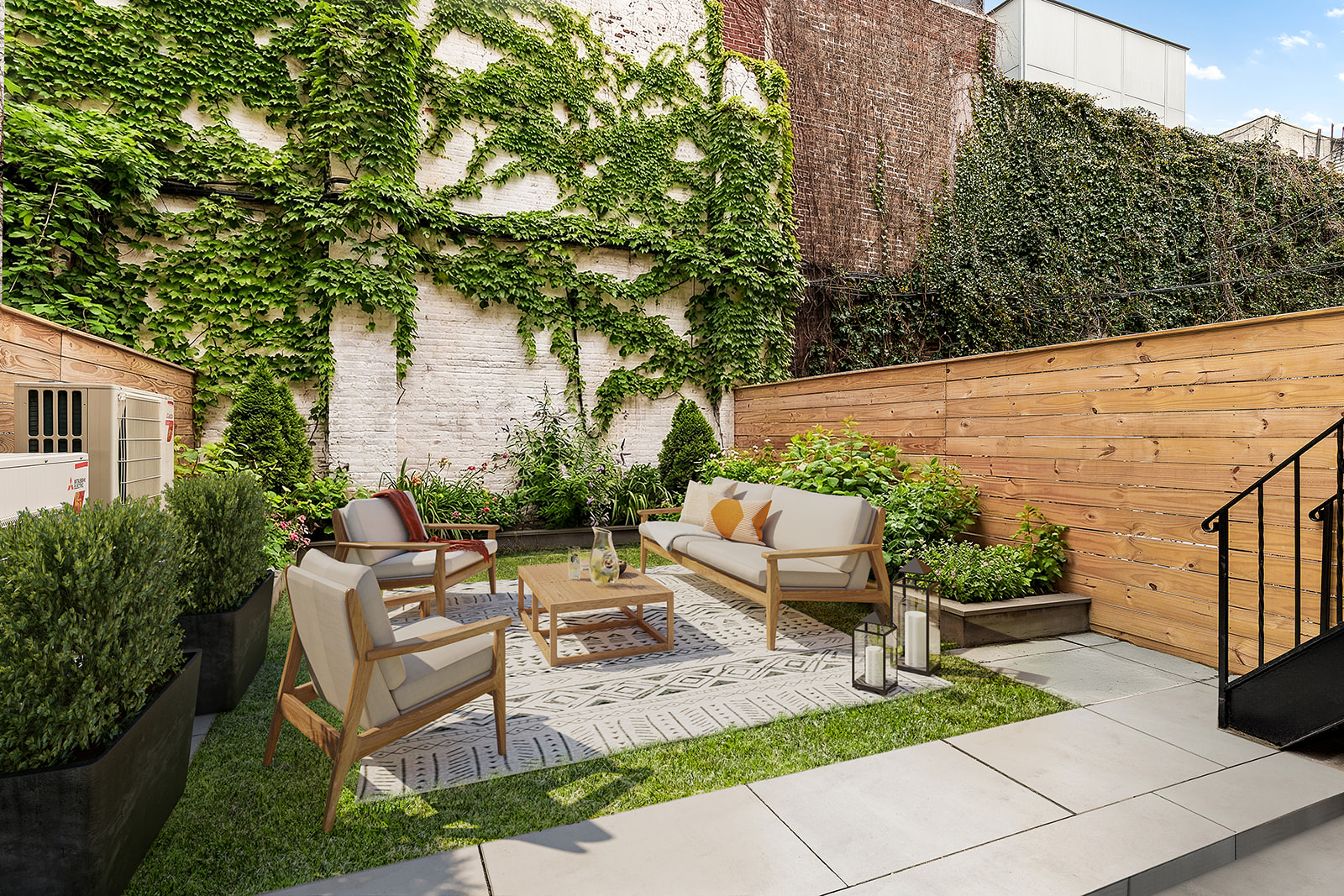109 2nd Place Brooklyn, NY 11231 - Photo 22 of 26 a view of backyard with outdoor seating and plants