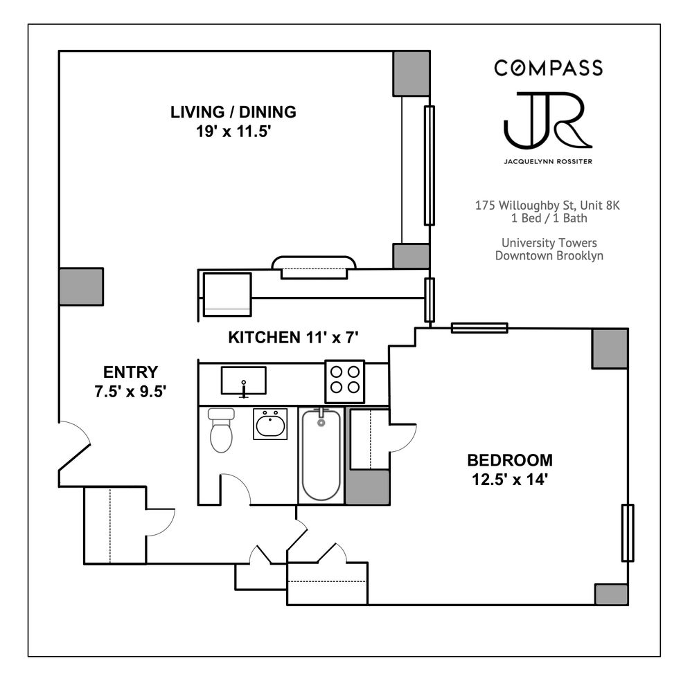 $578,000 | 175 Willoughby Street, Unit 8K | Downtown Brooklyn