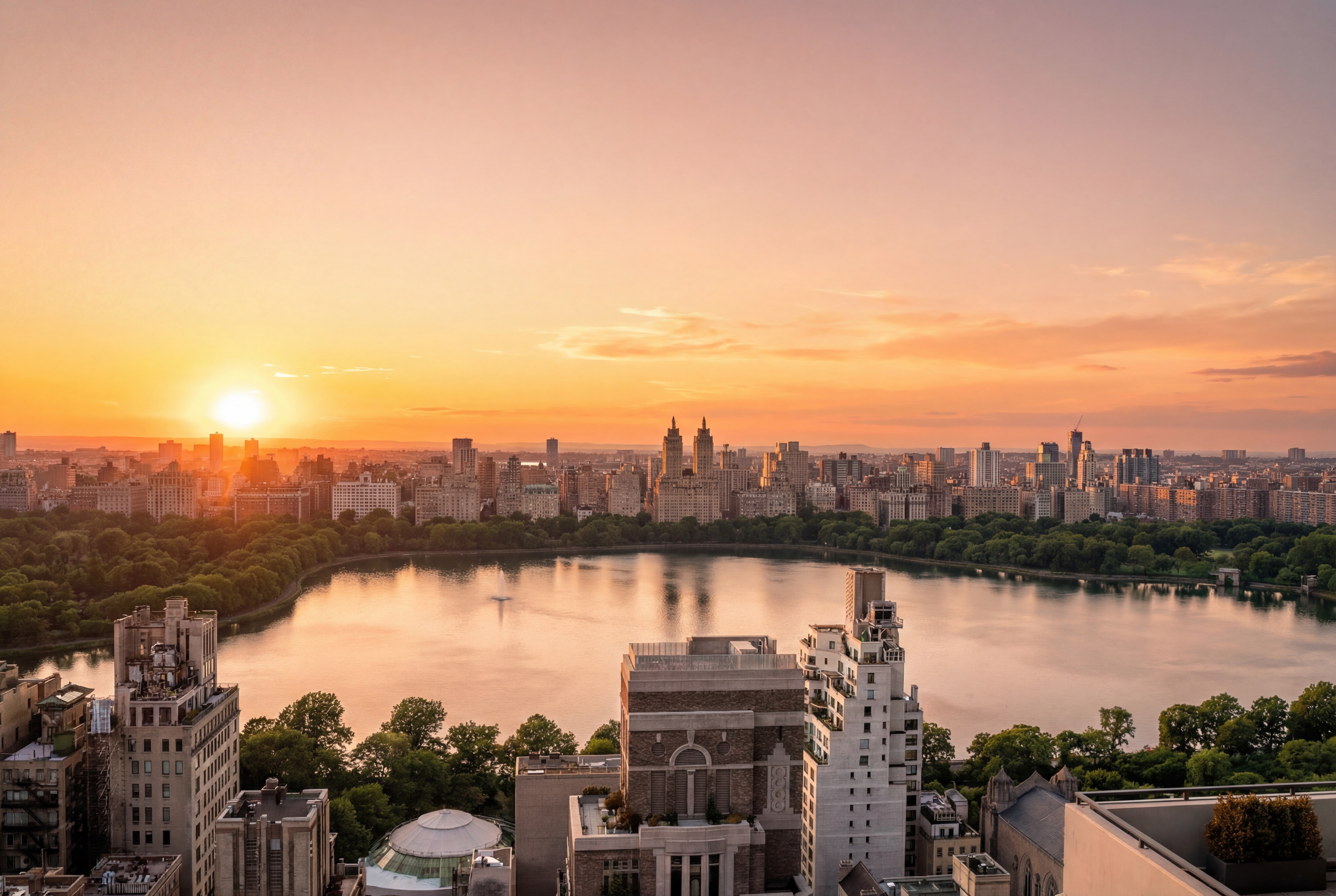 50 East 89th Street, Unit 31C Manhattan, NY 10128 - Photo 15 of 18 a view of a lake with a city