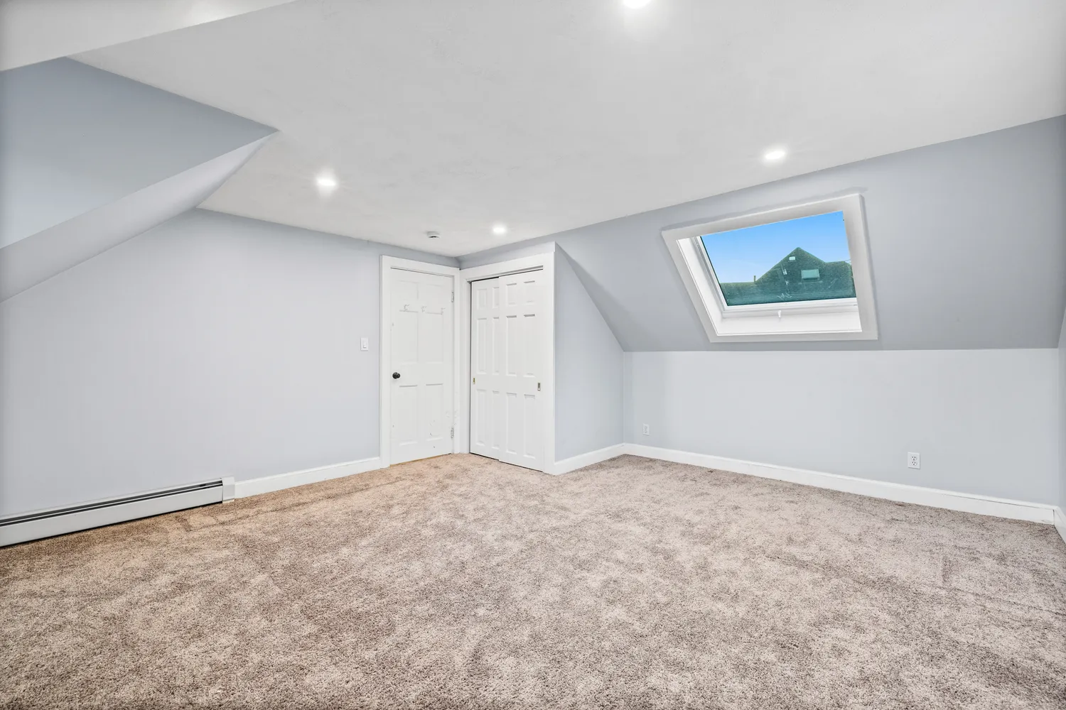 a view of an empty room