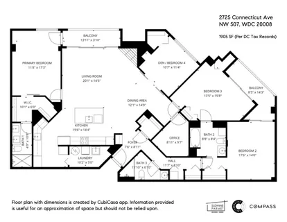 $1,350,000 | 2725 Connecticut Avenue Northwest, Unit 507, Washington, DC 20008
