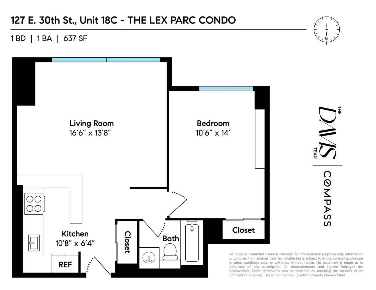 $5,500 | 127 East 30th Street, Unit 18C | Kips Bay