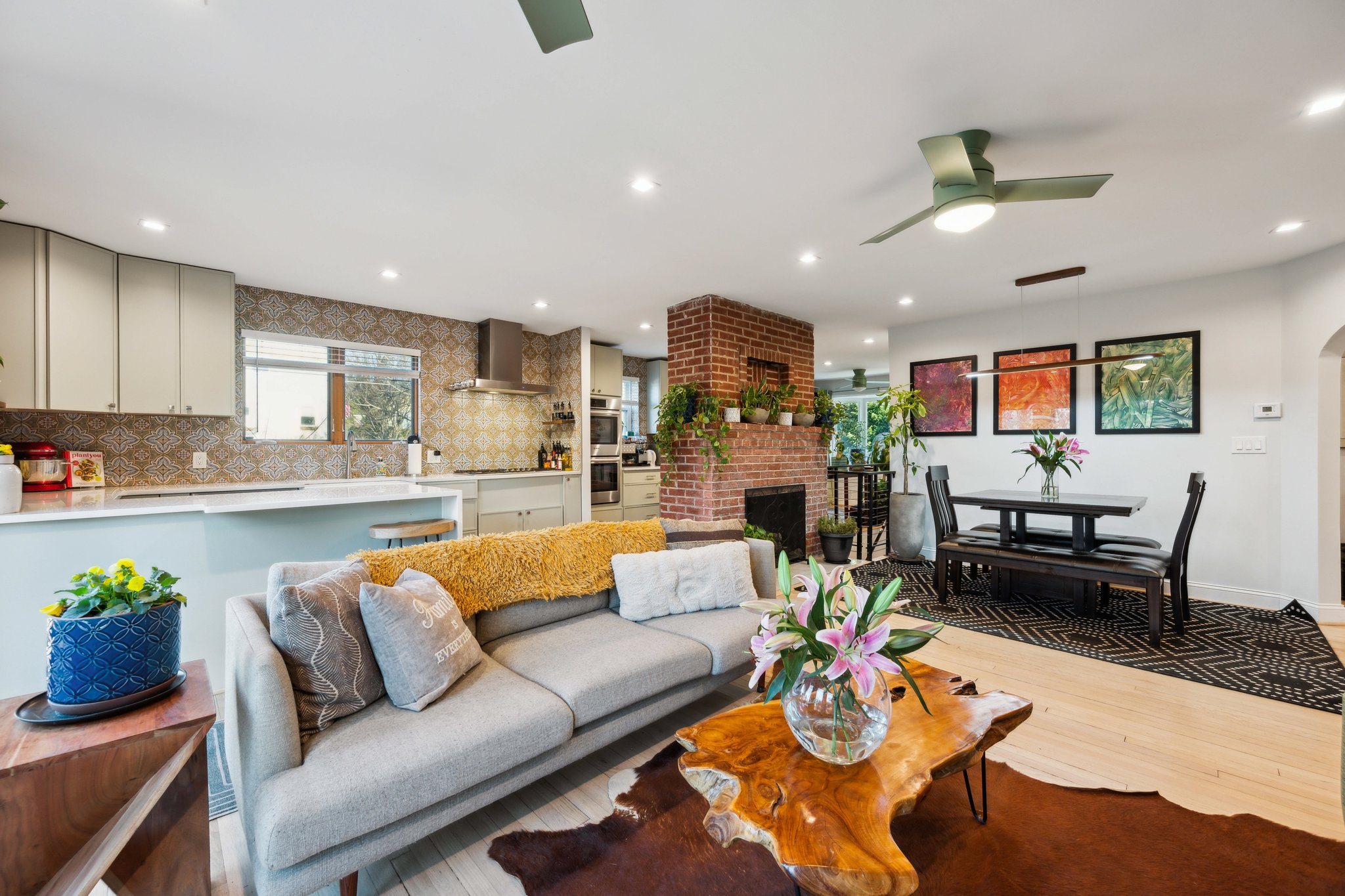 2607 Ross Road Chevy Chase, MD 20815 - Photo 4 of 37 a living room with furniture kitchen view and a dining table
