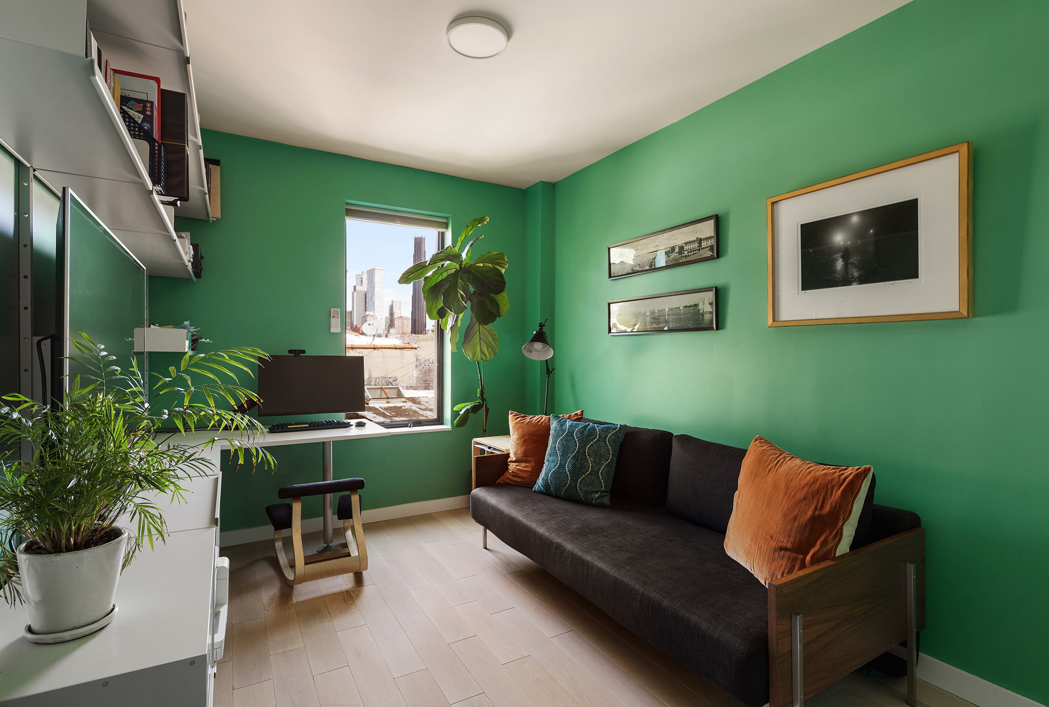 351 Union Street, Unit B Brooklyn, NY 11231 - Photo 11 of 14 a living room with furniture and a potted plant