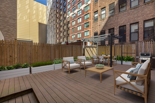 161 Remsen Street, Unit 2C Brooklyn, NY 11242 - Photo 10 of 13 a building outdoor space with patio furniture