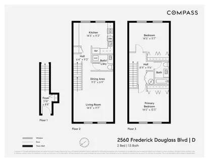$675,000 | 2560 Frederick Douglass Boulevard, Unit D | Central Harlem