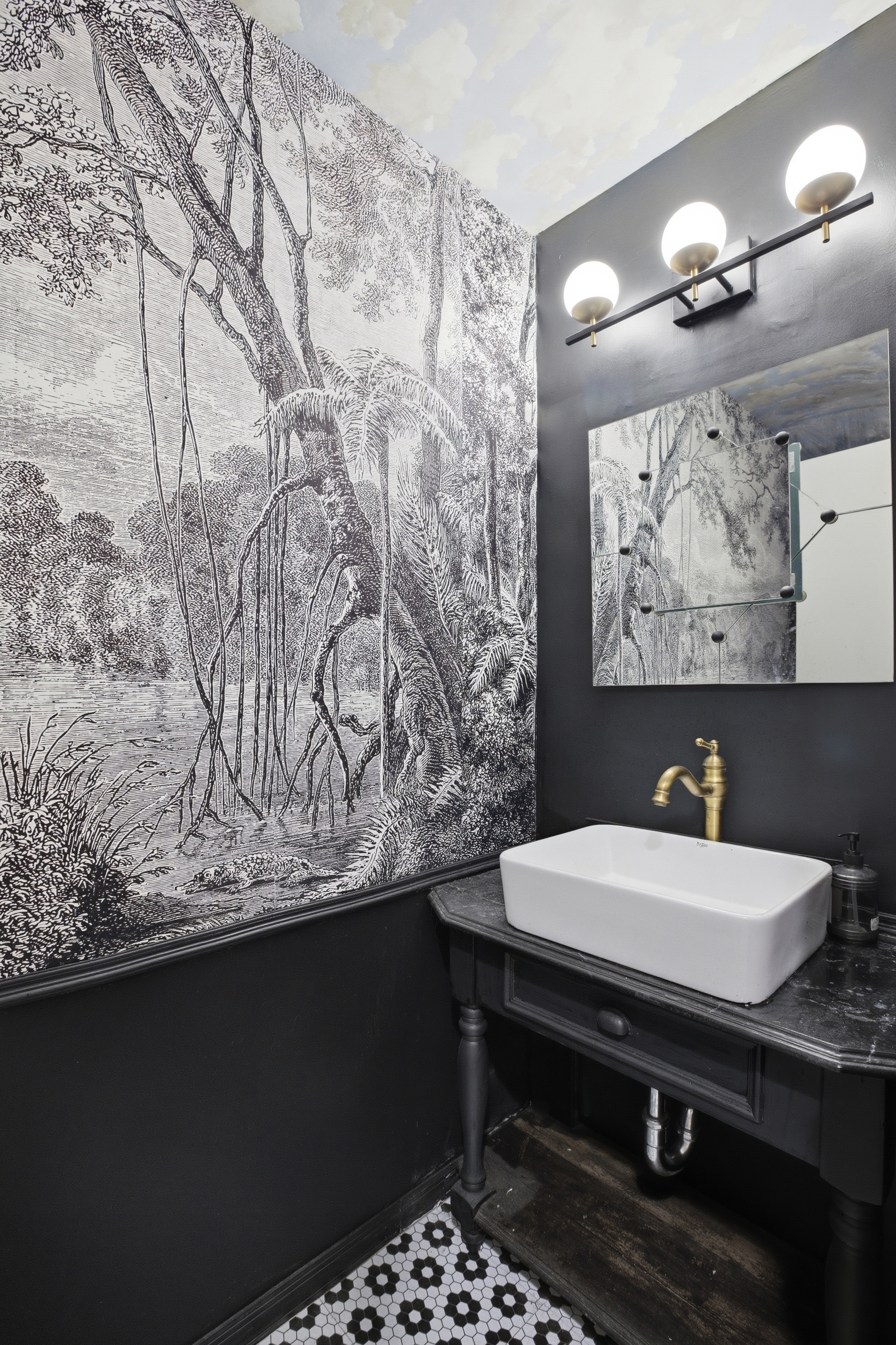 127 West 123rd Street Manhattan, NY 10027 - Photo 9 of 28 a bathroom with a sink and a mirror