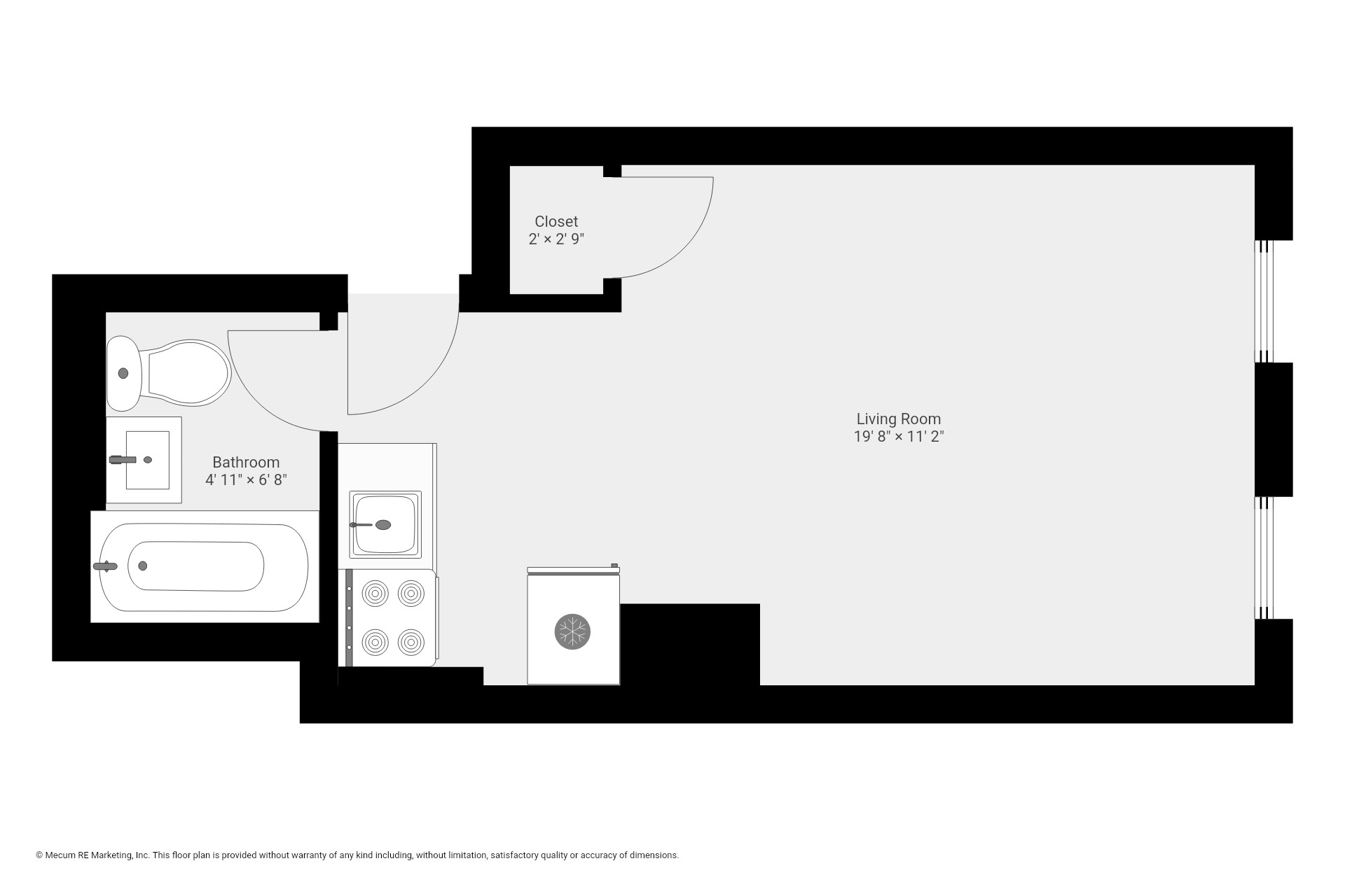 319 East 5th Street, Unit 13 Manhattan, NY 10003 - Photo 13 of 13 a picture of a floor plan