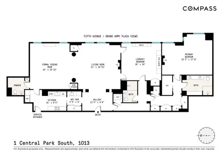 $8,500,000 | 1 Central Park South, Unit 1013 | Central Park South
