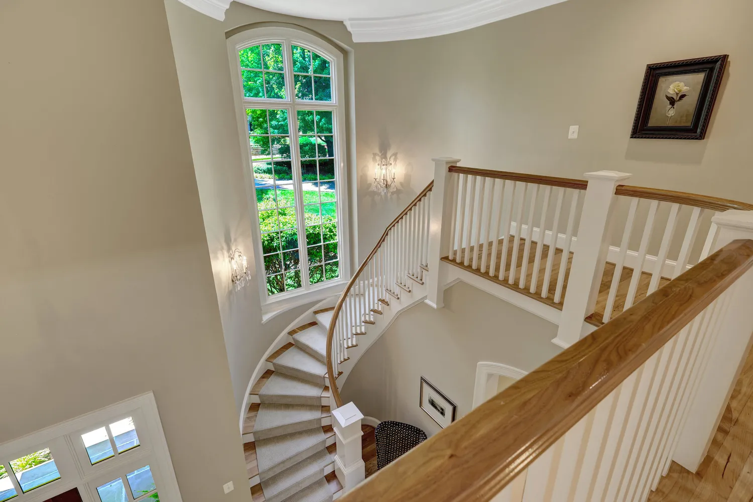 a bed room with a bed and a window