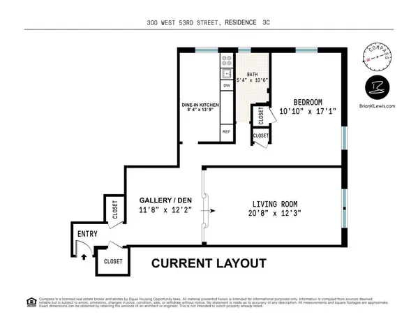 $799,000 | 300 West 53rd Street, Unit 3C | Hell's Kitchen
