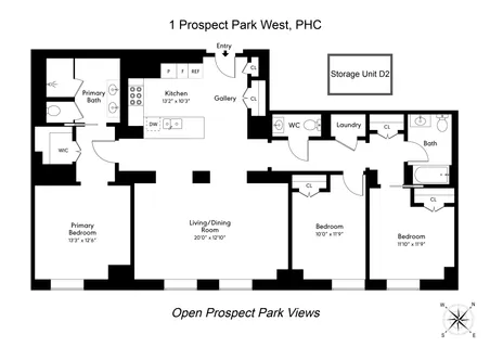 $4,285,000 | 1 Prospect Park West, Unit PHC | Park Slope