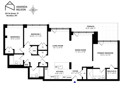 $2,595,000 | 251 1st Street, Unit 7F | Park Slope