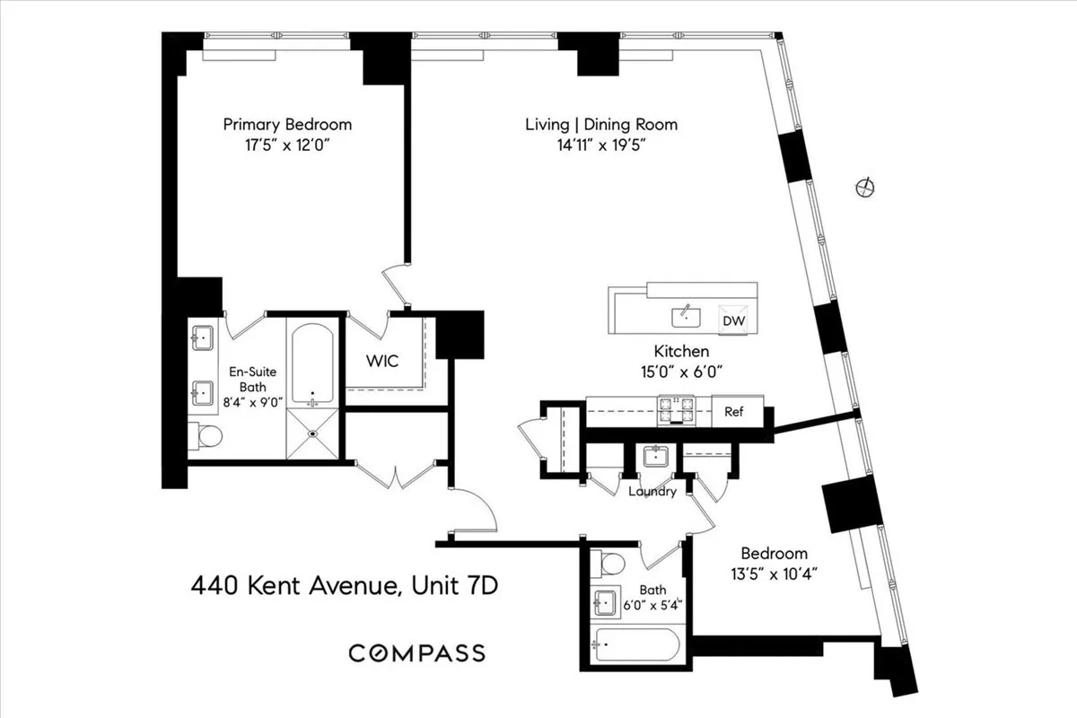 $6,750 | 440 Kent Avenue, Unit 7D | Williamsburg