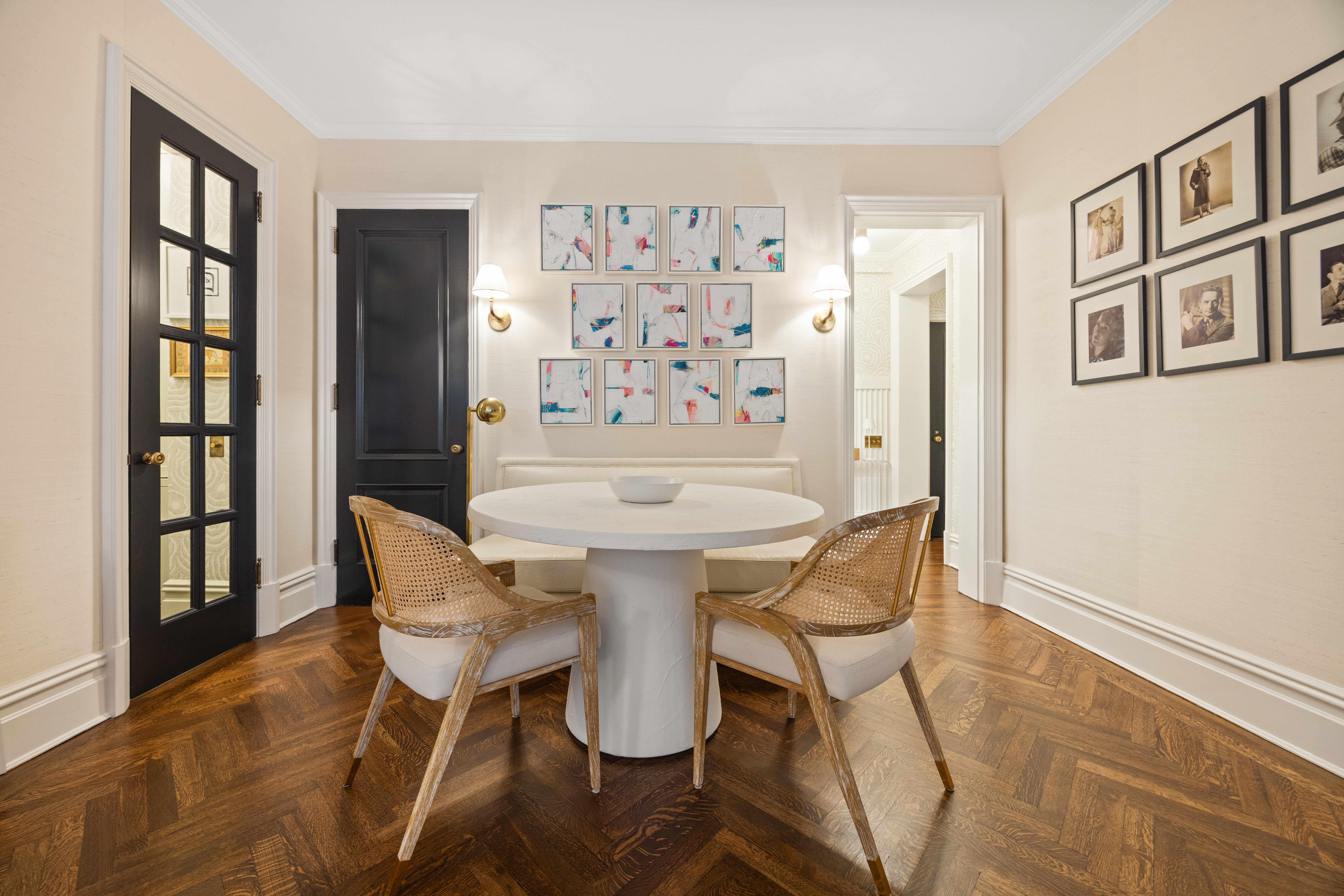 23 East 74th Street, Unit 7E Manhattan, NY 10021 - Photo 2 of 8 a view of a dining room with furniture and window