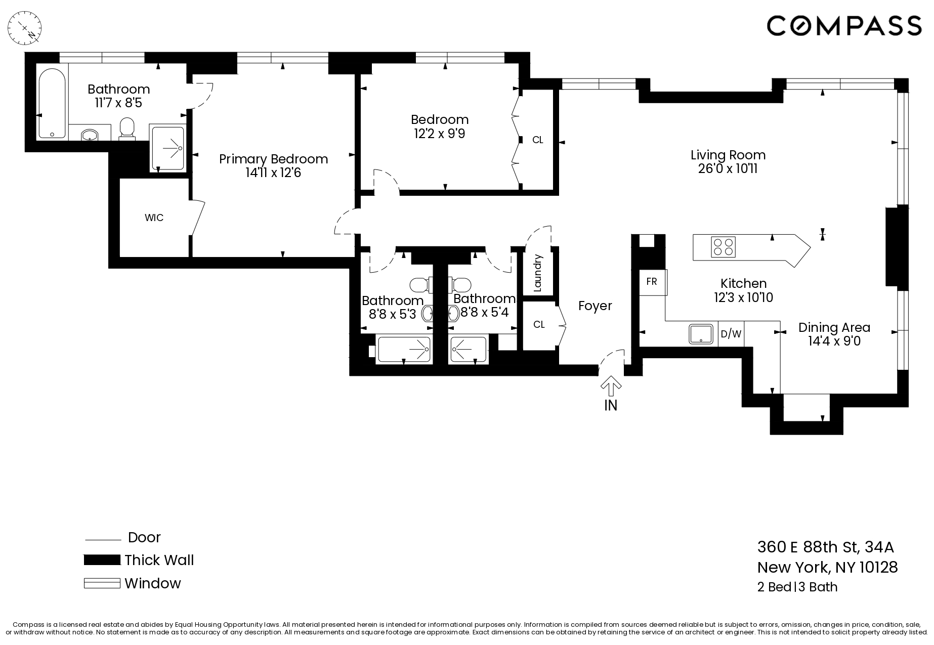 360 East 88th Street, Unit 34A Manhattan, NY 10128 - Photo 35 of 35 a picture of a book and a bed