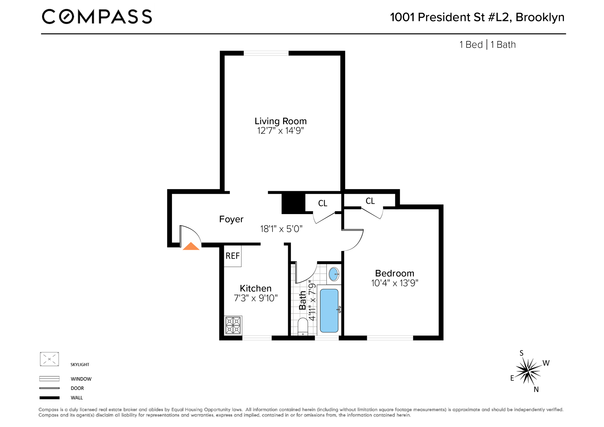 1001 President Street, Unit L2 Brooklyn, NY 11225 - Photo 19 of 19 a picture of a floor plan