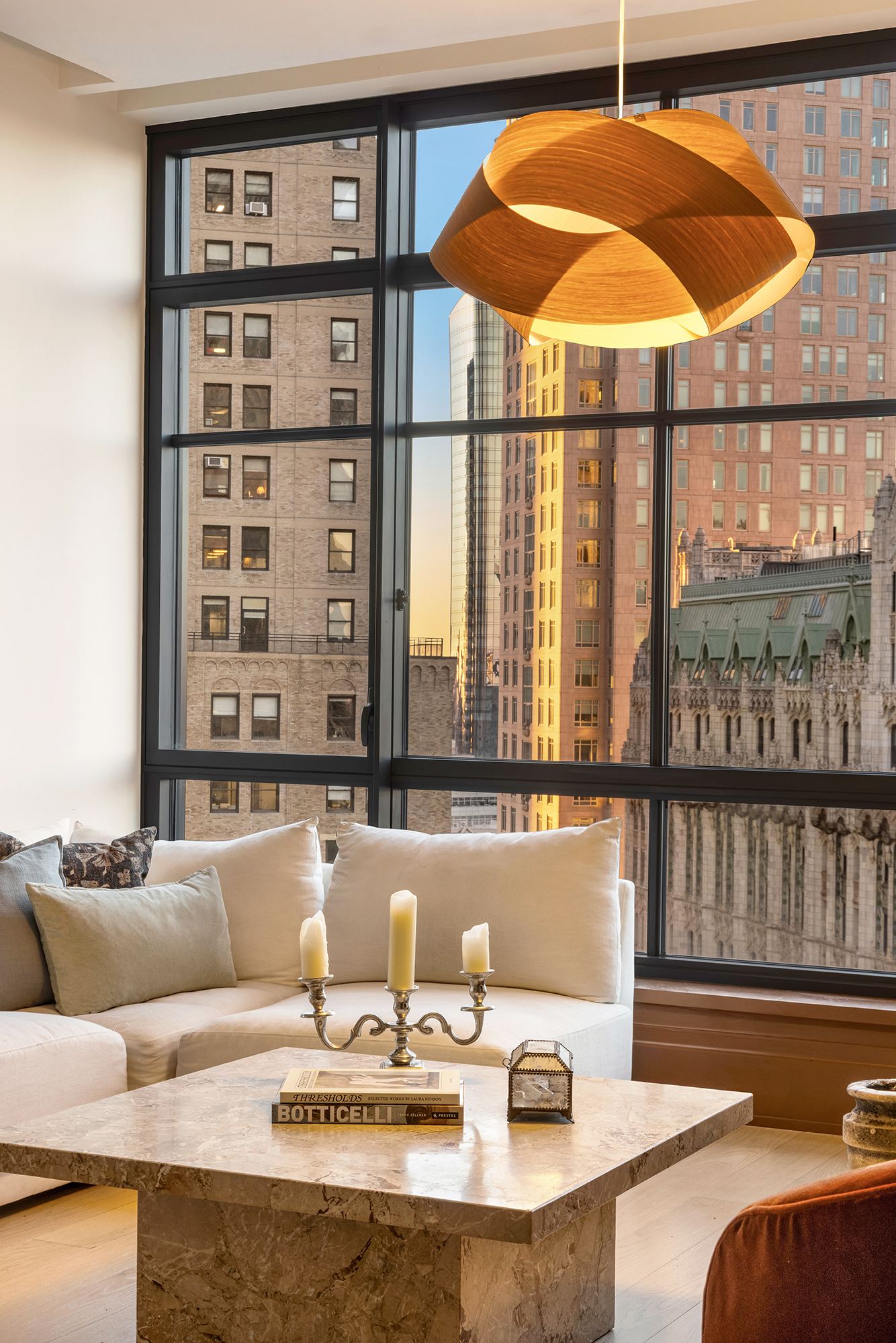 25 Park Row, Unit 29A Manhattan, NY 10038 - Photo 5 of 23 a living room with furniture and a window