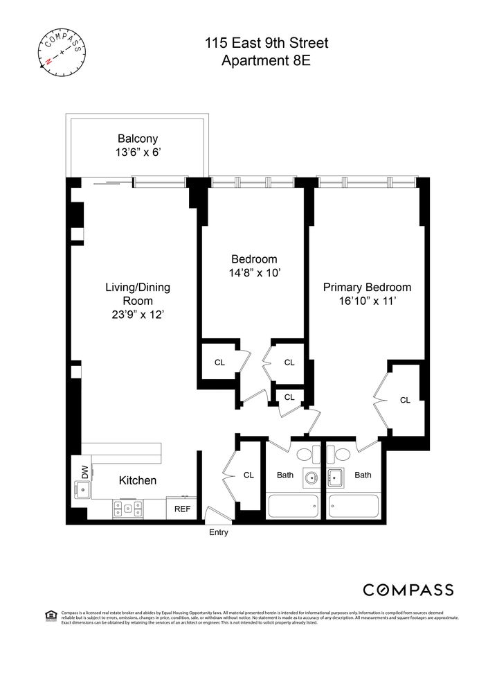 $1,495,000 | 115 East 9th Street, Unit 8E | Greenwich Village