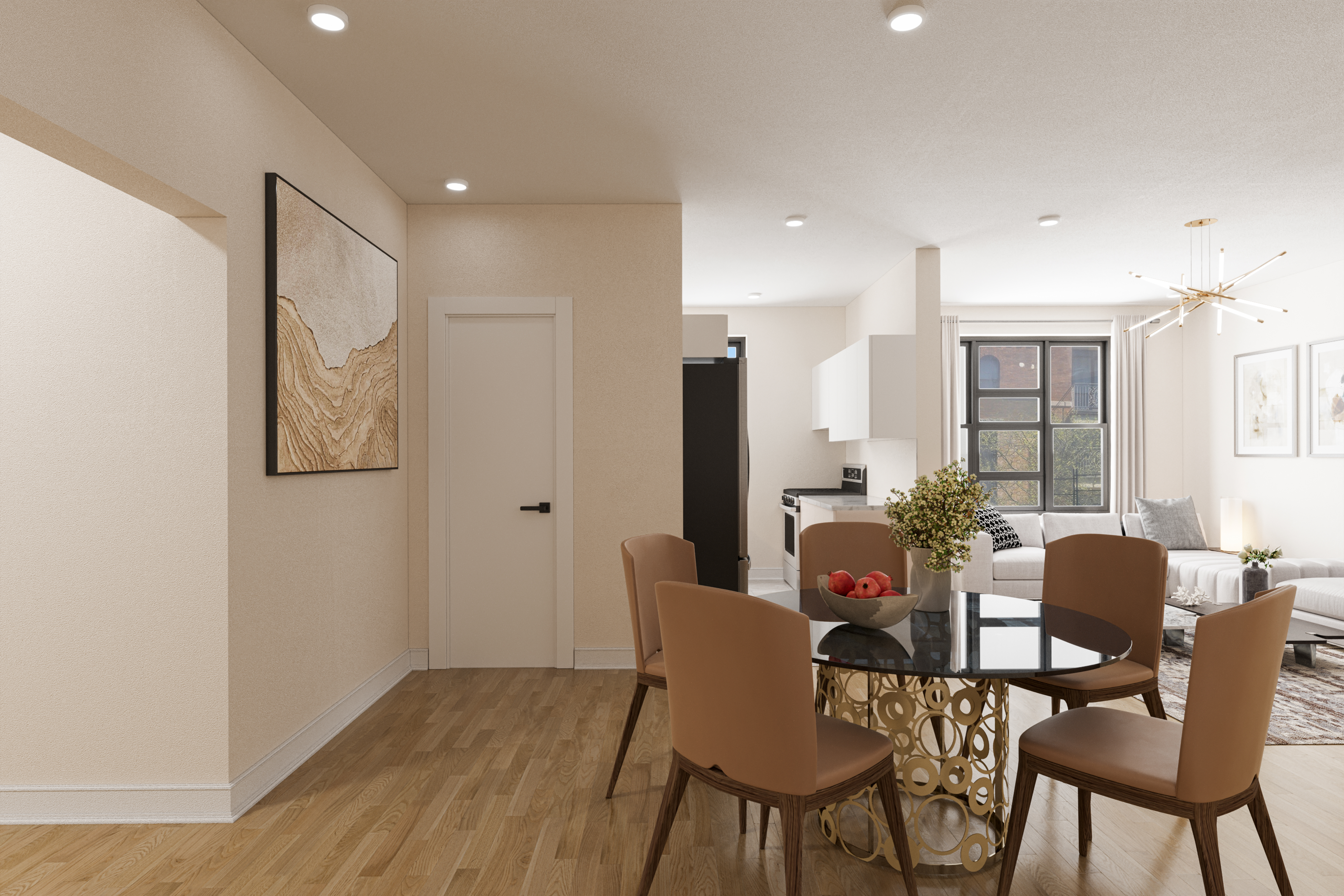 1809 Adam Clayton Powell Jr Boulevard, Unit 2D Manhattan, NY 10026 - Photo 5 of 15 a dining room with furniture and window