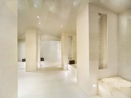 a view of a bathroom with a shower