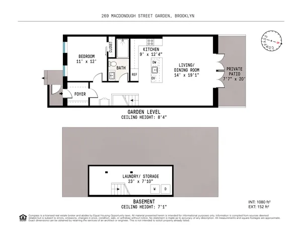 $4,500 | 269 MacDonough Street, Unit GARDEN | Bedford-Stuyvesant