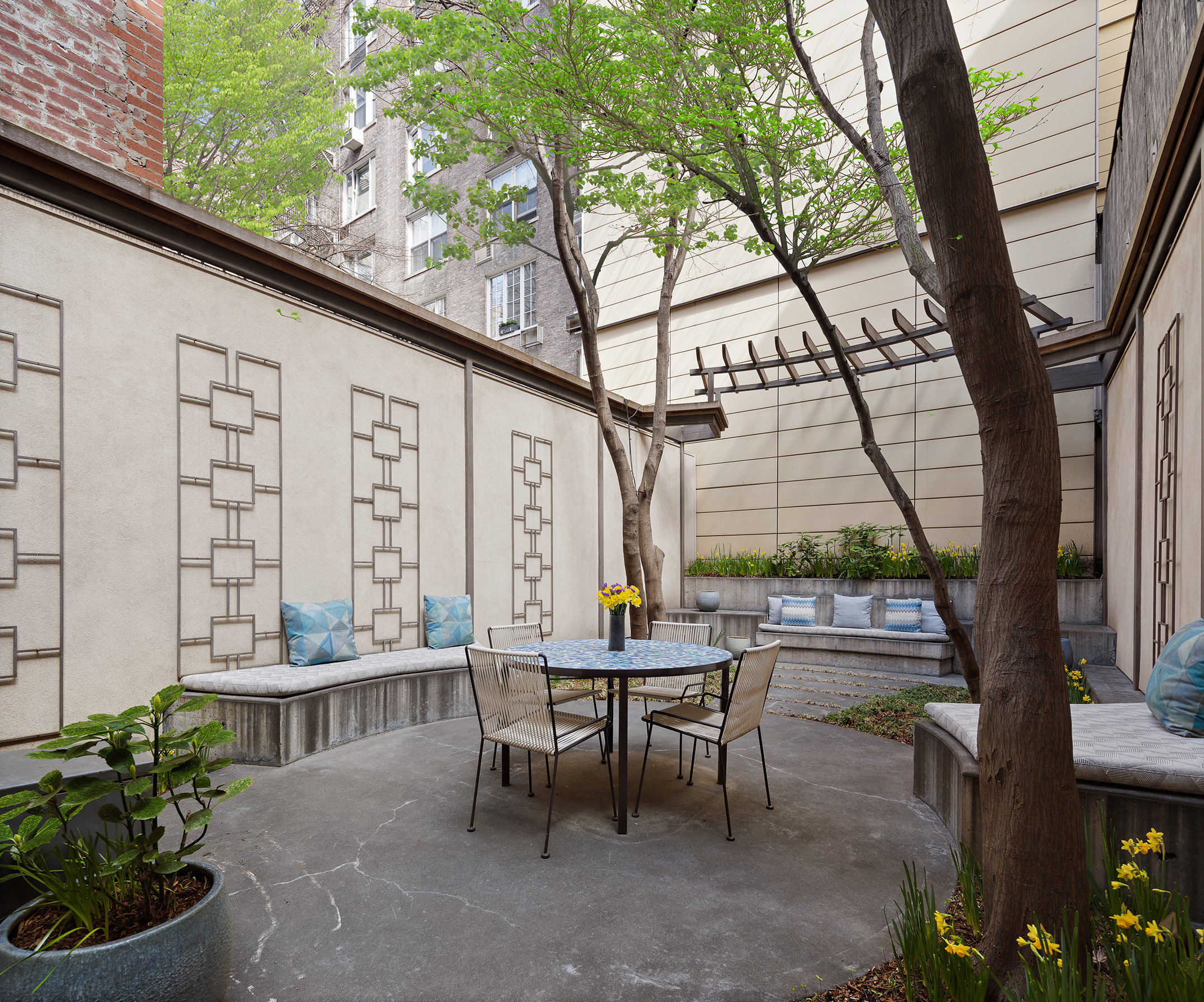 129 East 81st Street Manhattan, NY 10028 - Photo 5 of 17 a view of balcony with wooden floor and outdoor seating