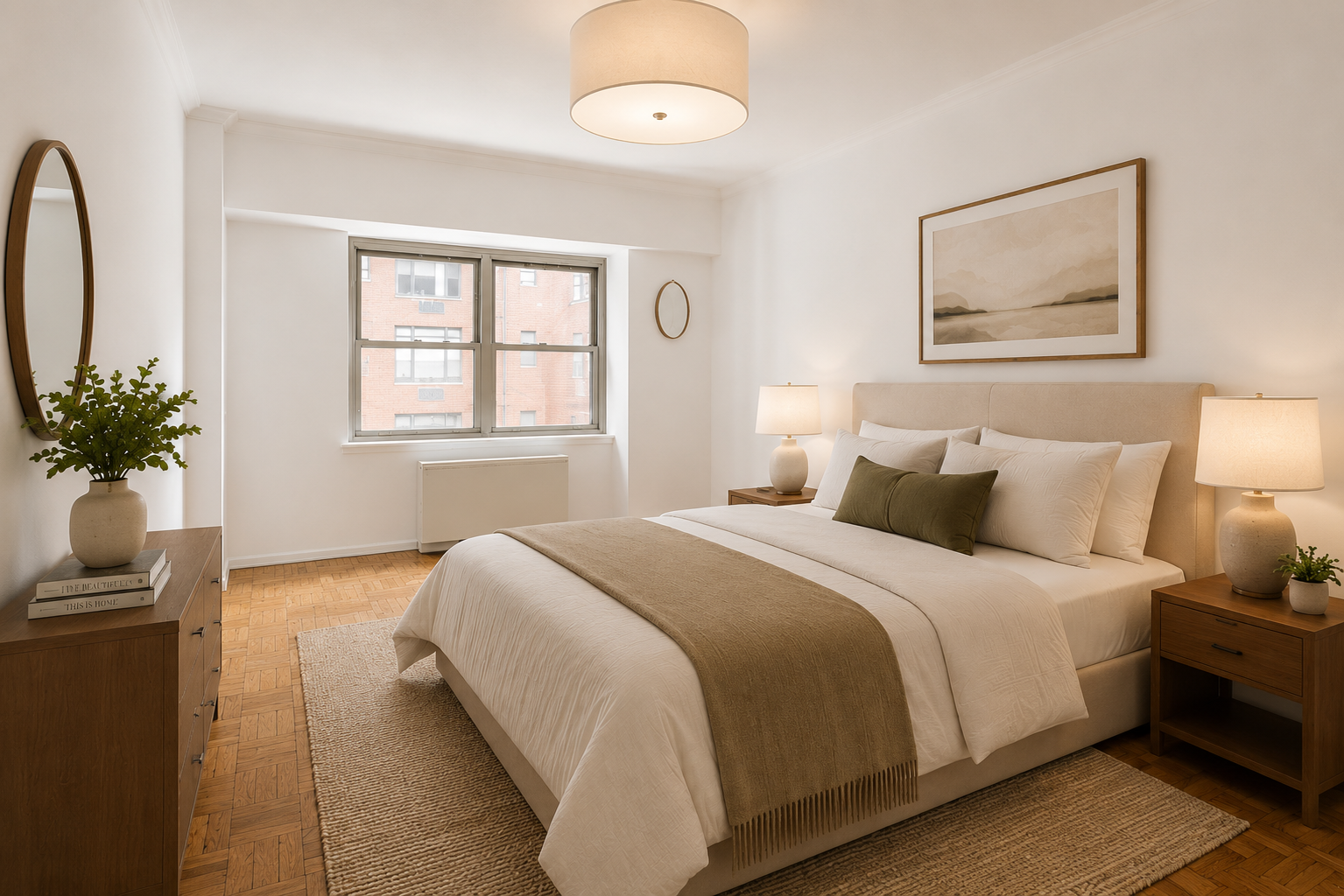 55 East 87th Street, Unit 9M Manhattan, NY 10128 - Photo 6 of 11 a bedroom with bed and a potted plant