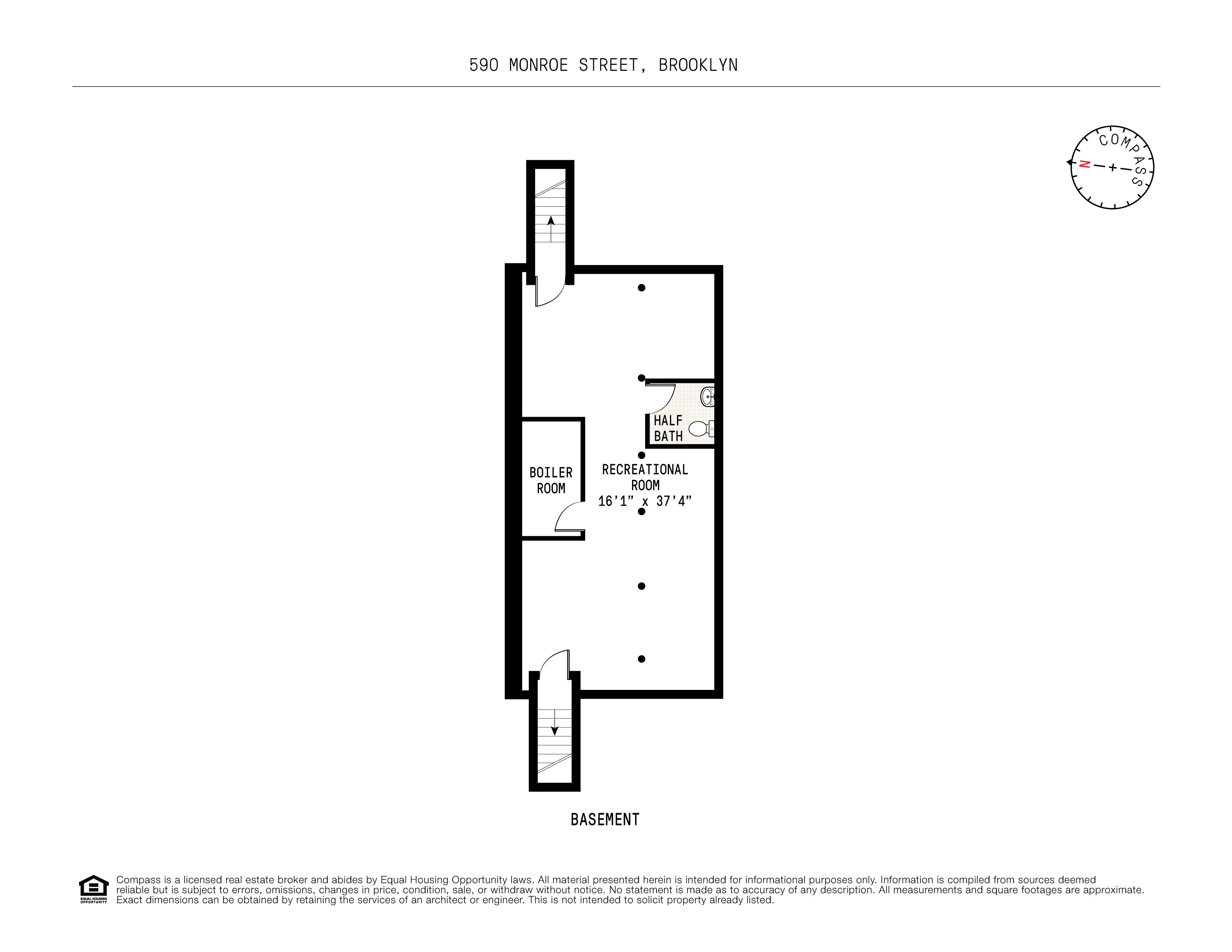 590 Monroe Street Brooklyn, NY 11221 - Photo 32 of 35 a picture of a room with a floor plan