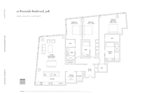$7,200,000 | 10 Riverside Boulevard, Unit 30B | Upper West Side