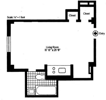 $280,000 | 45 Tudor City Place, Unit 1608 | Midtown East